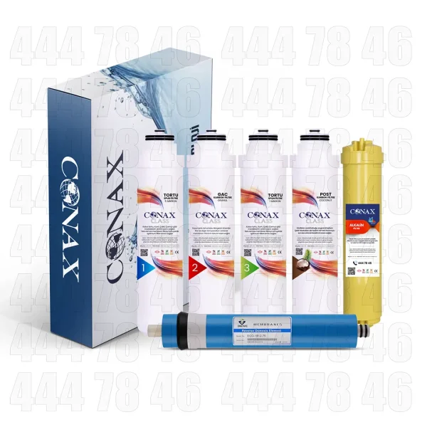 Crypto Takçevir 6 Aşama - Benc Membran Inline Alkalin Orijinal Filtre Seti